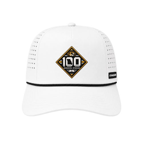 Missouri Tigers 100 Year Football Patch Hat (Customizable Rope)
