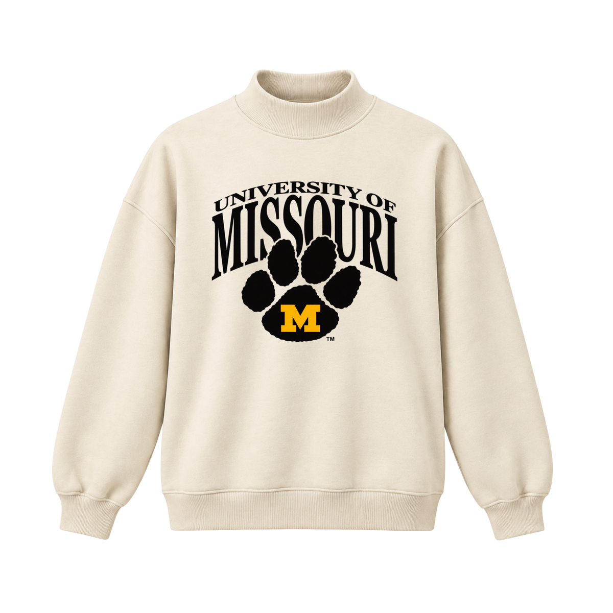 Limited Edition Missouri Tigers Paw Mock Neck