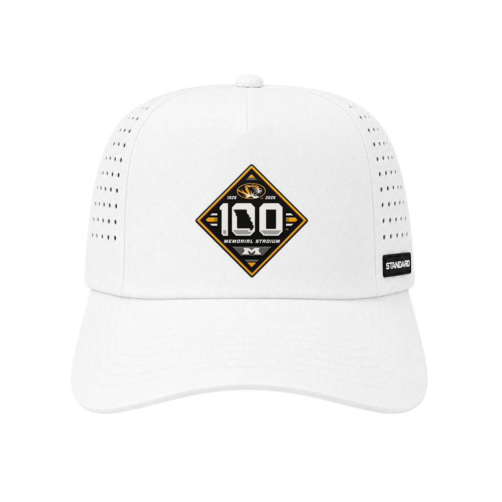Missouri Tigers 100 Year Football Patch Hat (Customizable Rope)