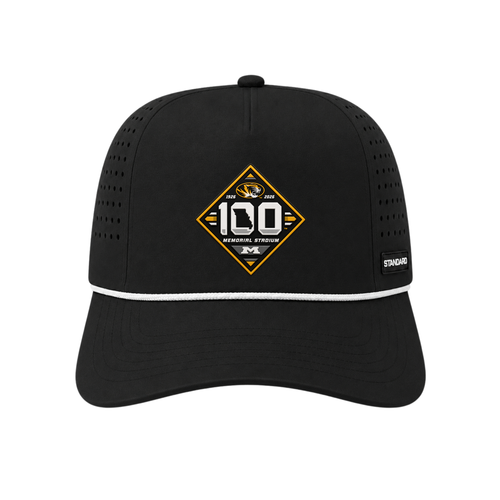 Missouri Tigers 100 Year Football Patch Hat (Customizable Rope)