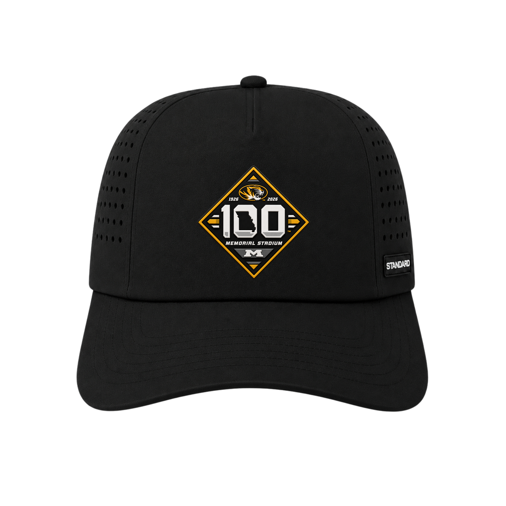 Missouri Tigers 100 Year Football Patch Hat (Customizable Rope)