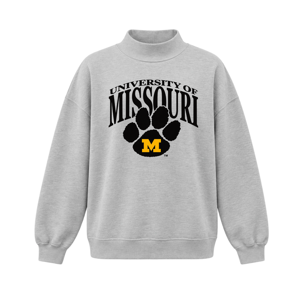 Missouri Tigers Paw Mock Neck
