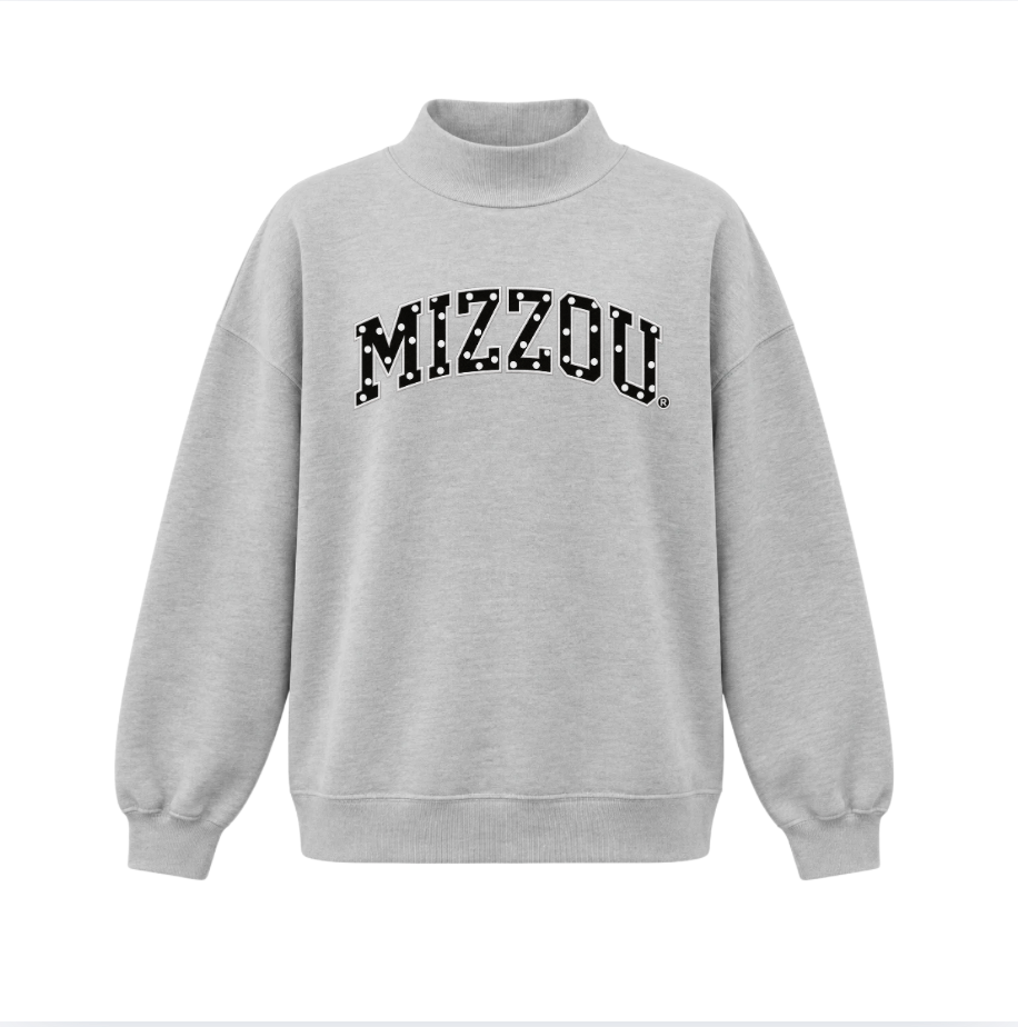 Missouri Tigers Polka Dot Mock Neck